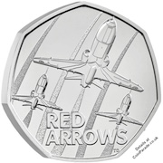 2025 Red Arrows 50p BU